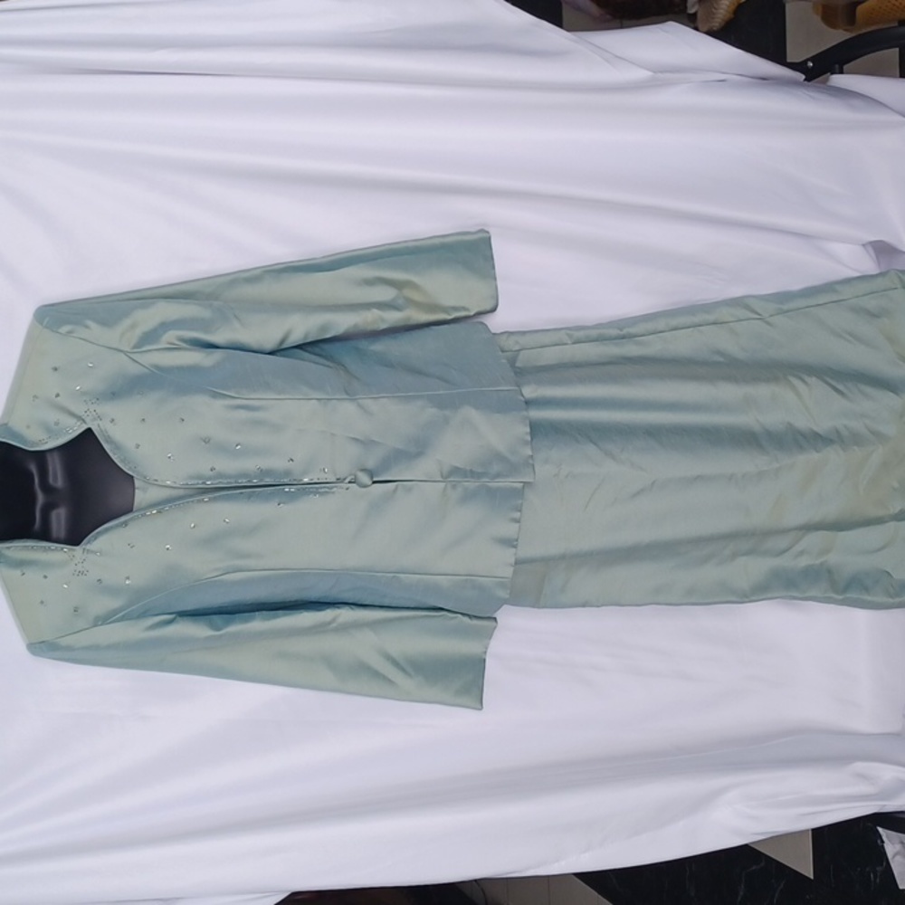 Karen Miller MOB 2 piece, iridescent green